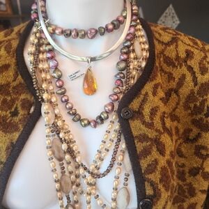 Brand New~Elegant Sterling Silver Pendant In CITRINE